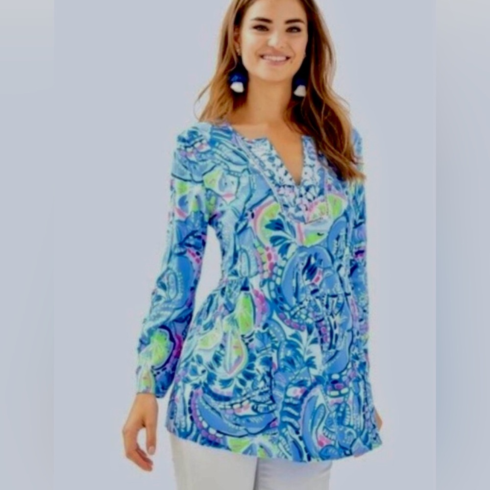 Lilly Pulitzer top - size Small - Lobsters and Limes.